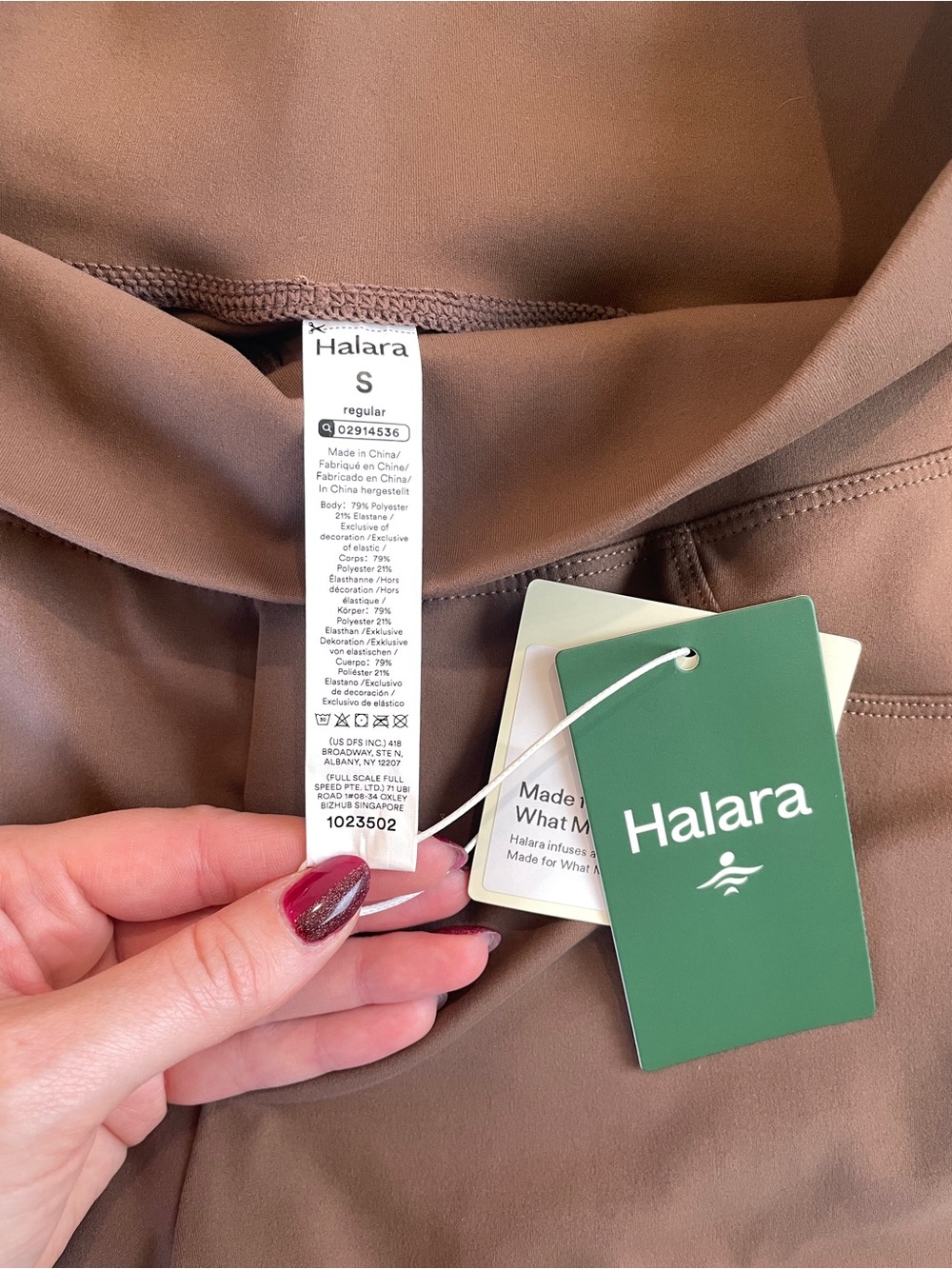 HALARA High-Rise Wide-Leg Pants in Brown - Picture 5 of 6